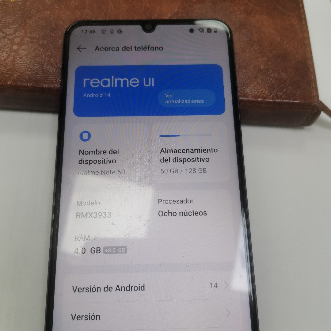 CELULAR REALME REALME NOTE 60-RMX3933(2023) 128 GB 4 GB RAM (SEMINUEVO)