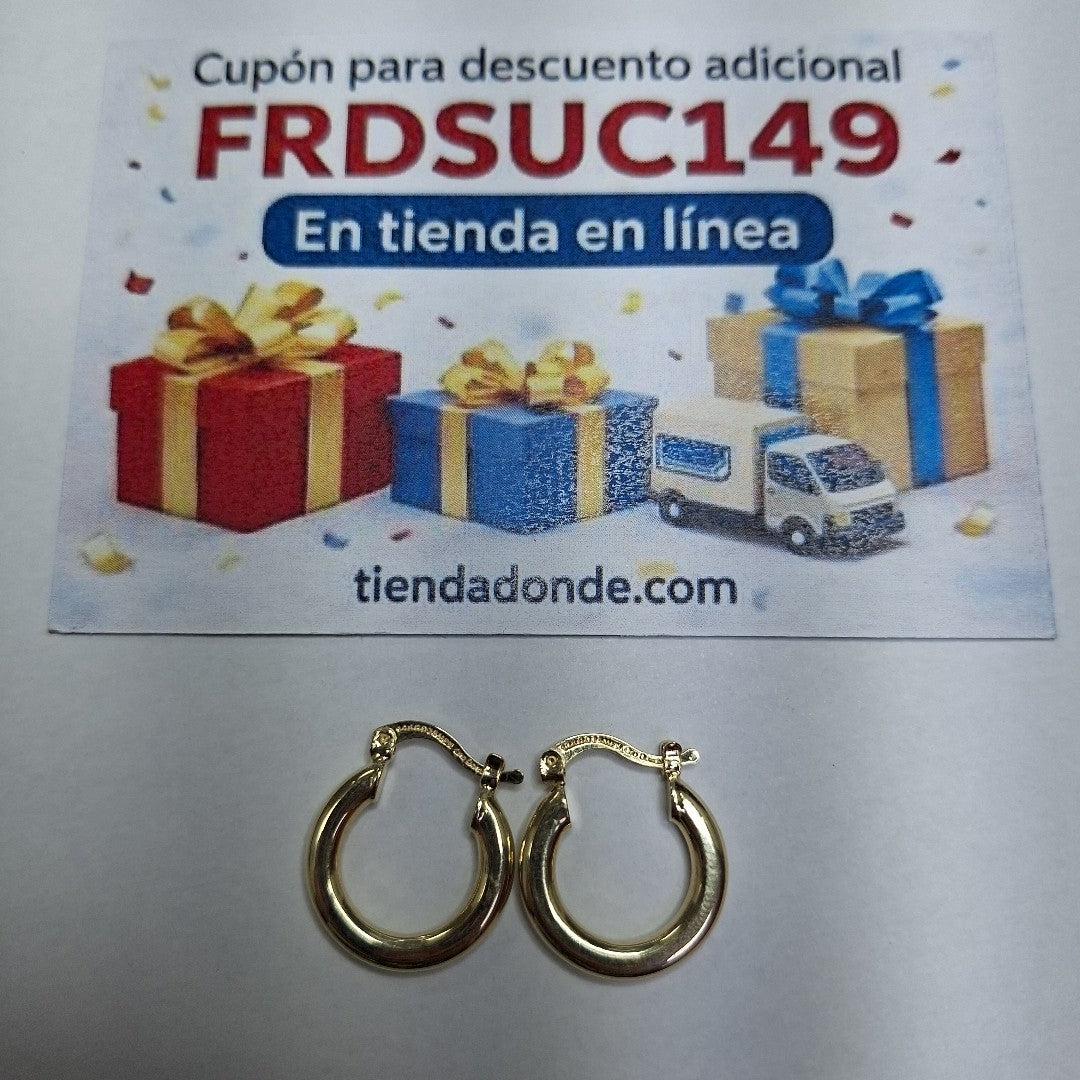 ARETES ARRACADAS 14K 1.6 GR (NUEVO)