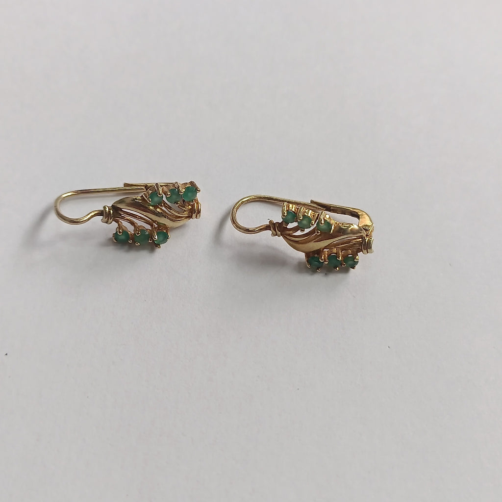 ARETES PAR ORO 14 K 2,60 GRMS (SEMINUEVO)