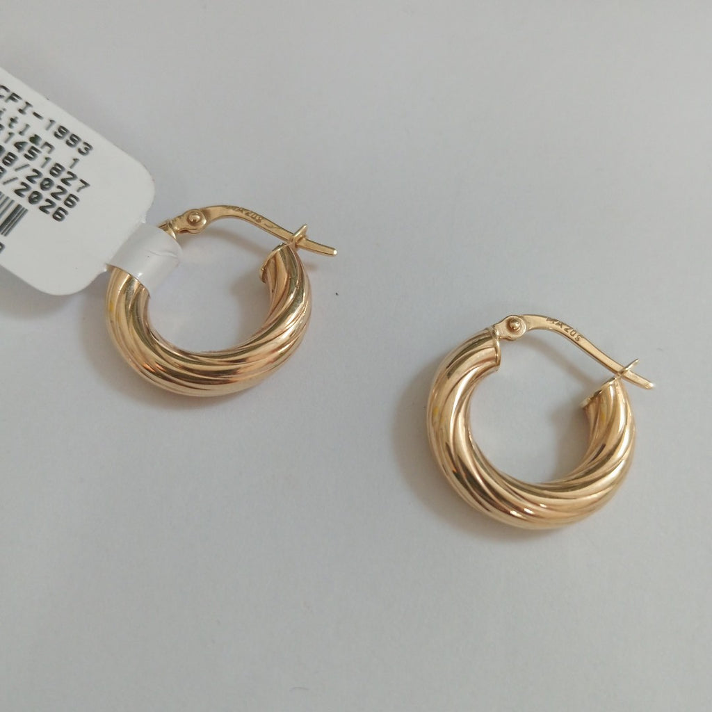 ARRACADAS PAR ORO 14 K 1.7 GRMS (SEMINUEVO)
