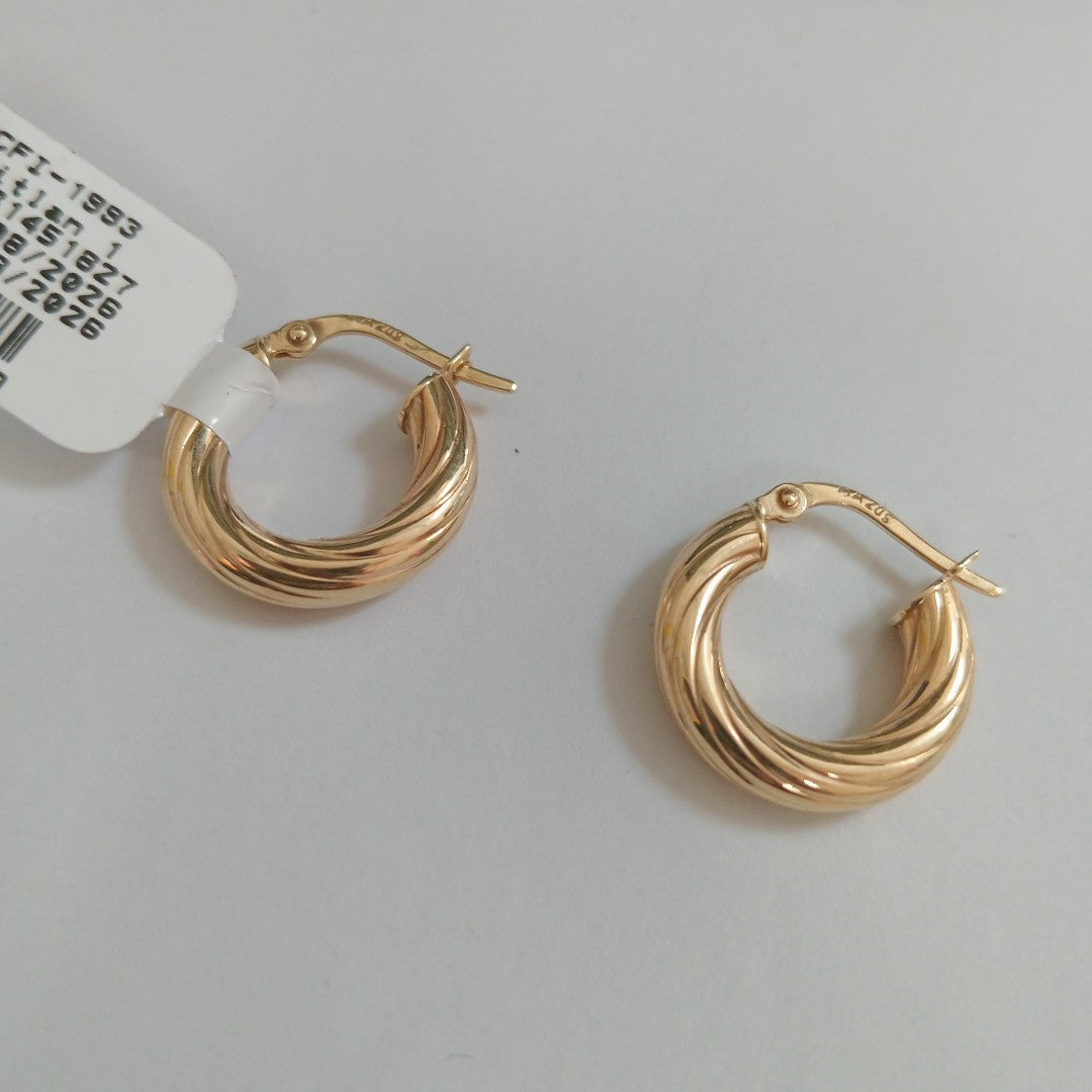 ARRACADAS PAR ORO 14 K 1.7 GRMS (SEMINUEVO)