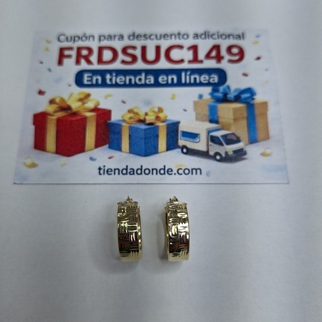 ARRACADAS ORO 10K 2.1 (NUEVO)