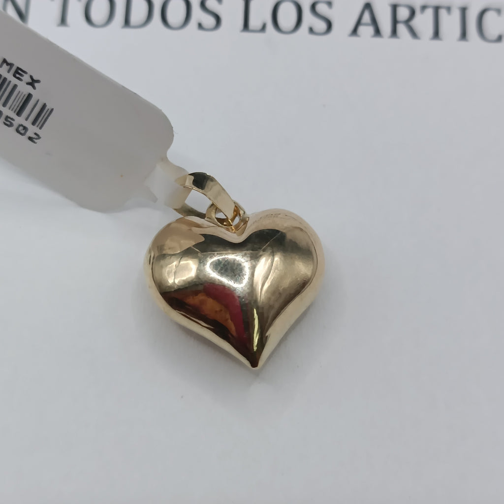 DIJE TEJIDO CORAZON LISO 14K 1.4 GR (NUEVO)