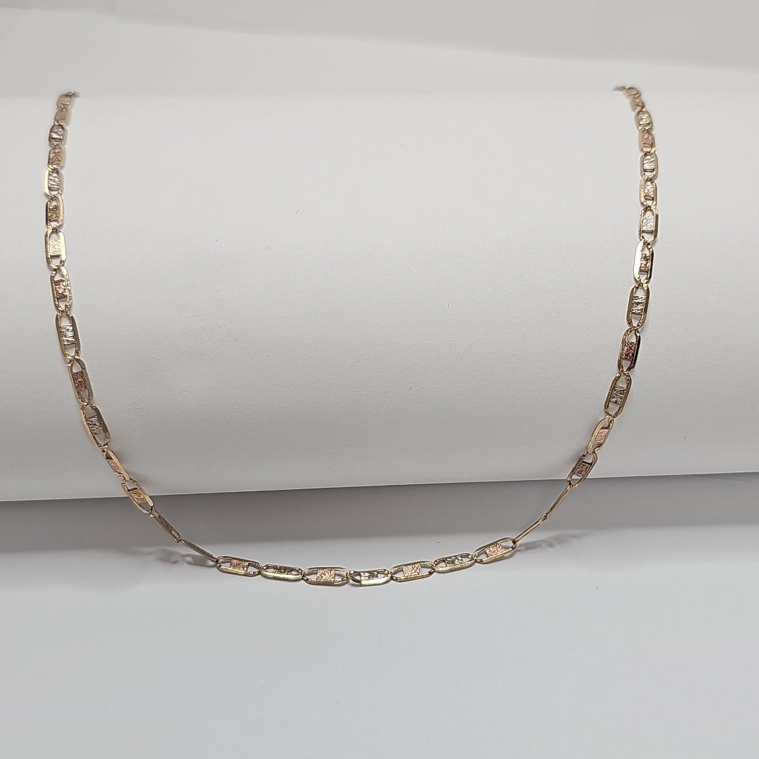 CADENA ORO COMBINADO 10 K 6,80 GRMS (SEMINUEVO)