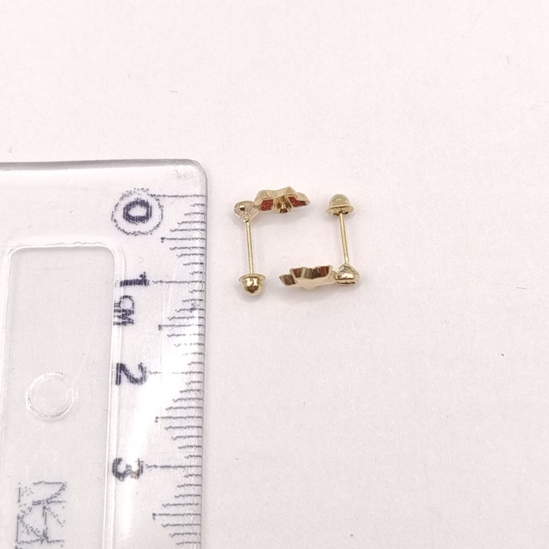 BROQUELES BROQUEL FIG ESTRELLA C CIRCONIA 14K 0.2603 GR (NUEVO)