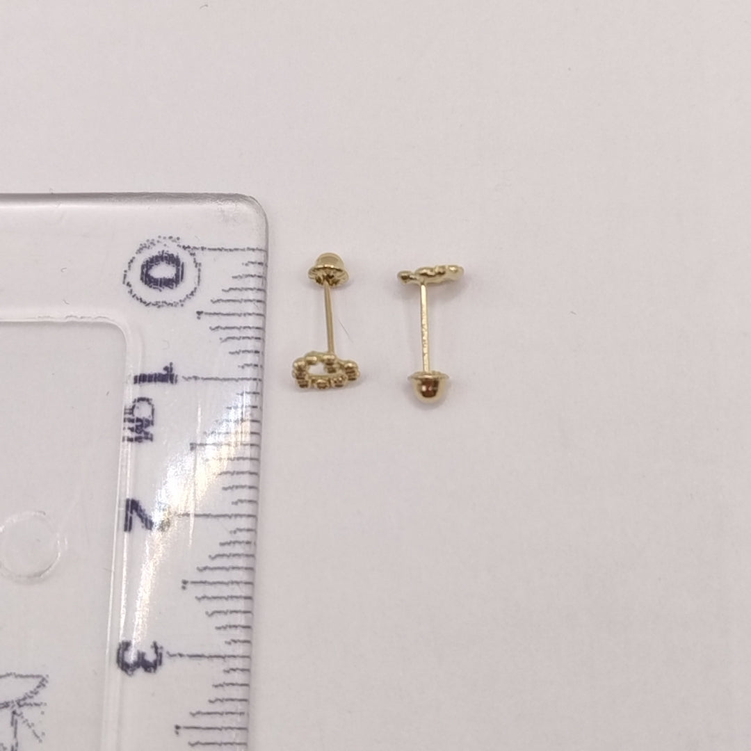 BROQUELES BROQUEL FIG CORAZON 14K 0.23 GR (NUEVO)