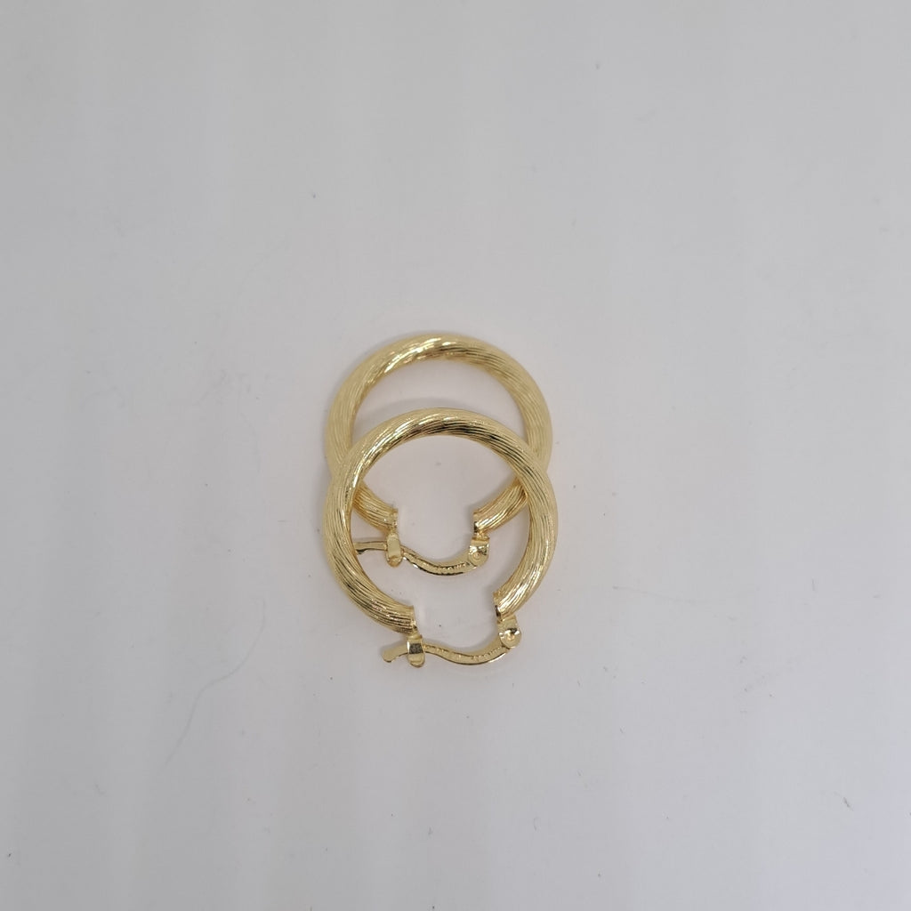 ARETES TEJIDO ARRACADAS ASTRIADAS 14K 2.9 GR (NUEVO)