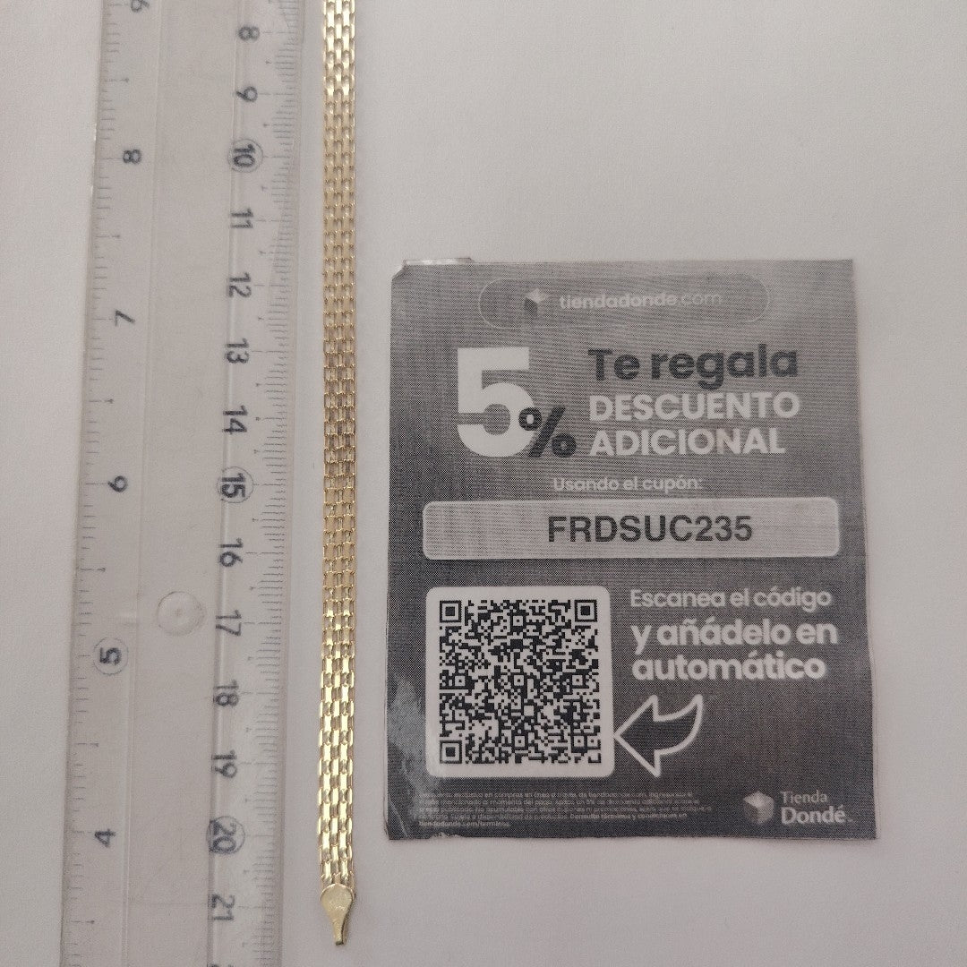 PULSERA ESPECIAL 10K 21 CM 4.4 GR (NUEVO)