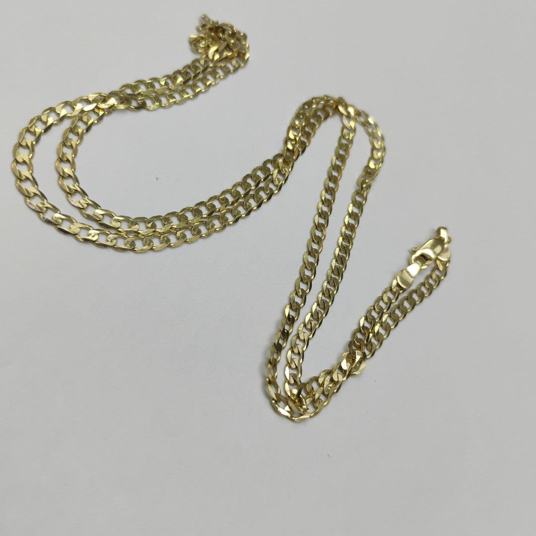CADENA TEJIDO BARBADA 14K 60 CM 8.9 GR (NUEVO)