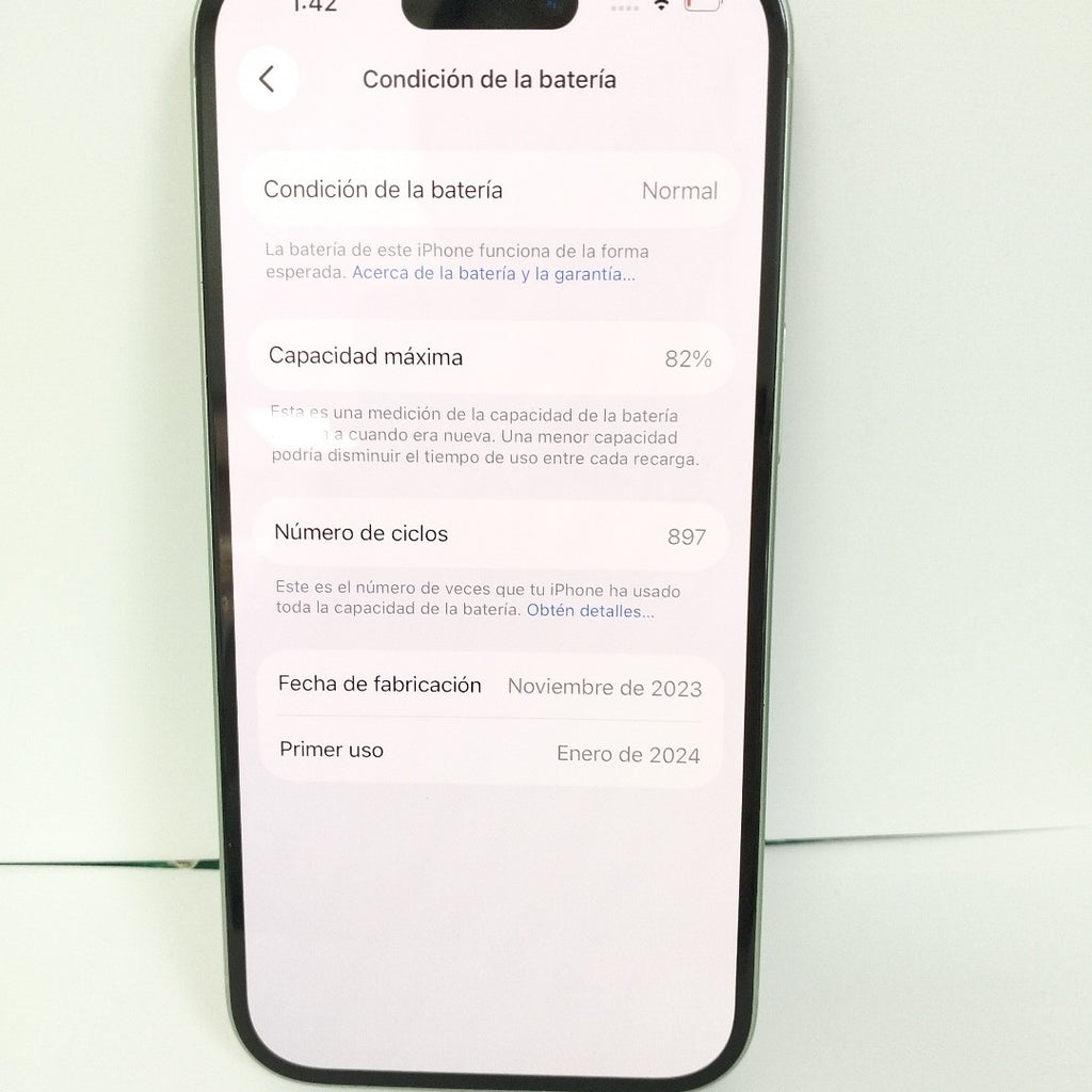 CELULAR APPLE IPHONE 15 A3089 (2023) 128 GB 6 GB RAM (SEMINUEVO)