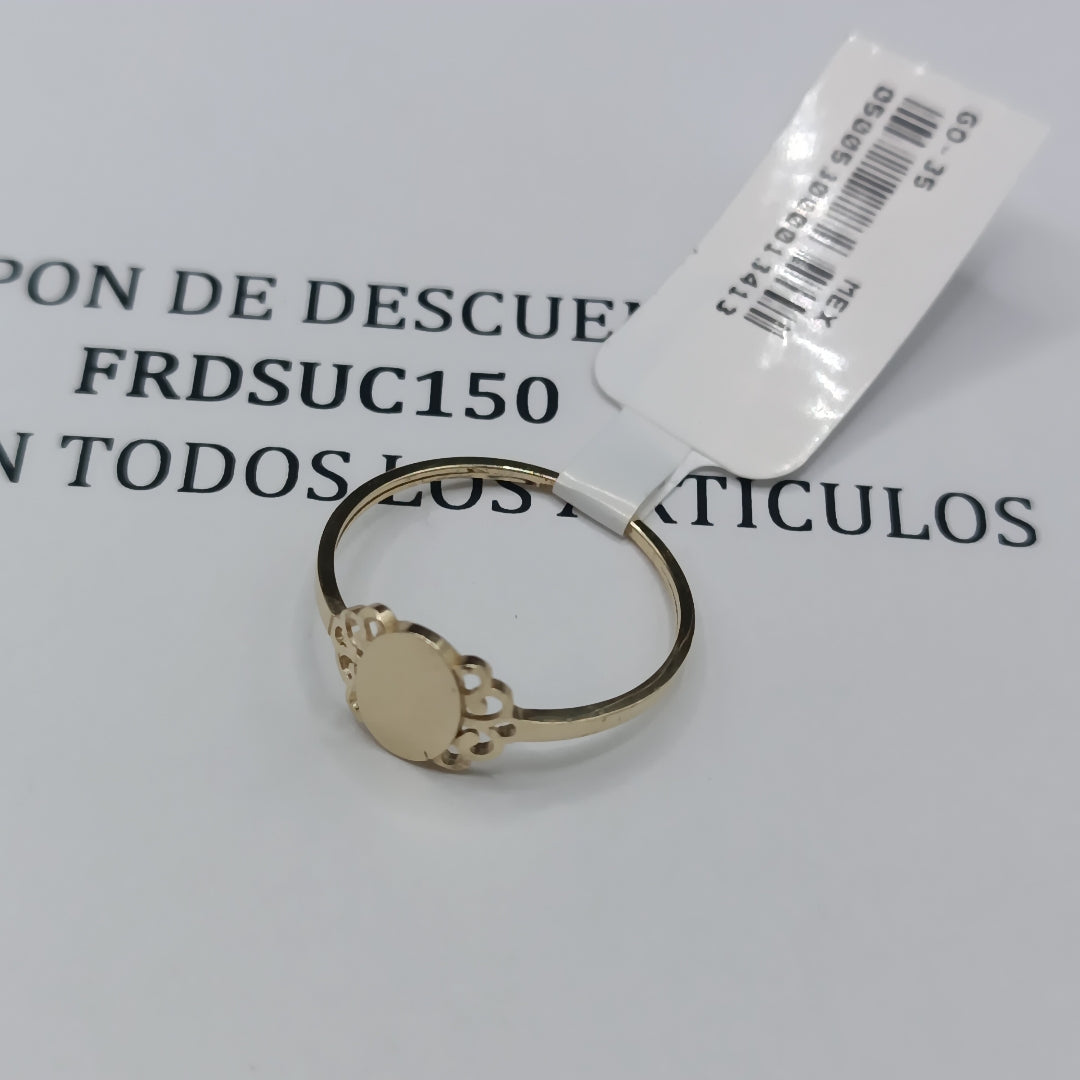 ANILLOS ANILLITO 10K TALLA 9 1 GR (NUEVO)
