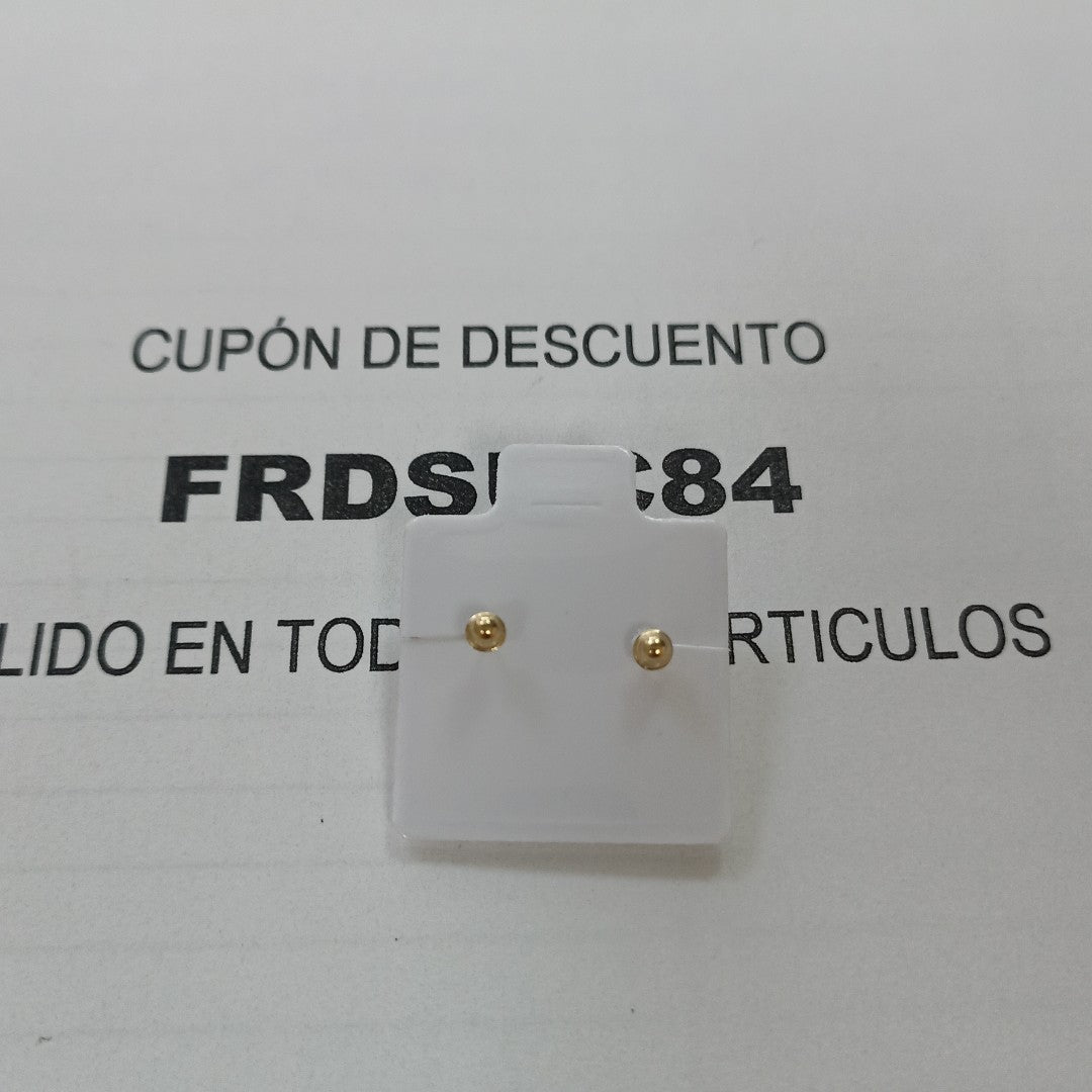BROQUELES BROQUEL FIG HONGO 14K 0.17 GR (NUEVO)