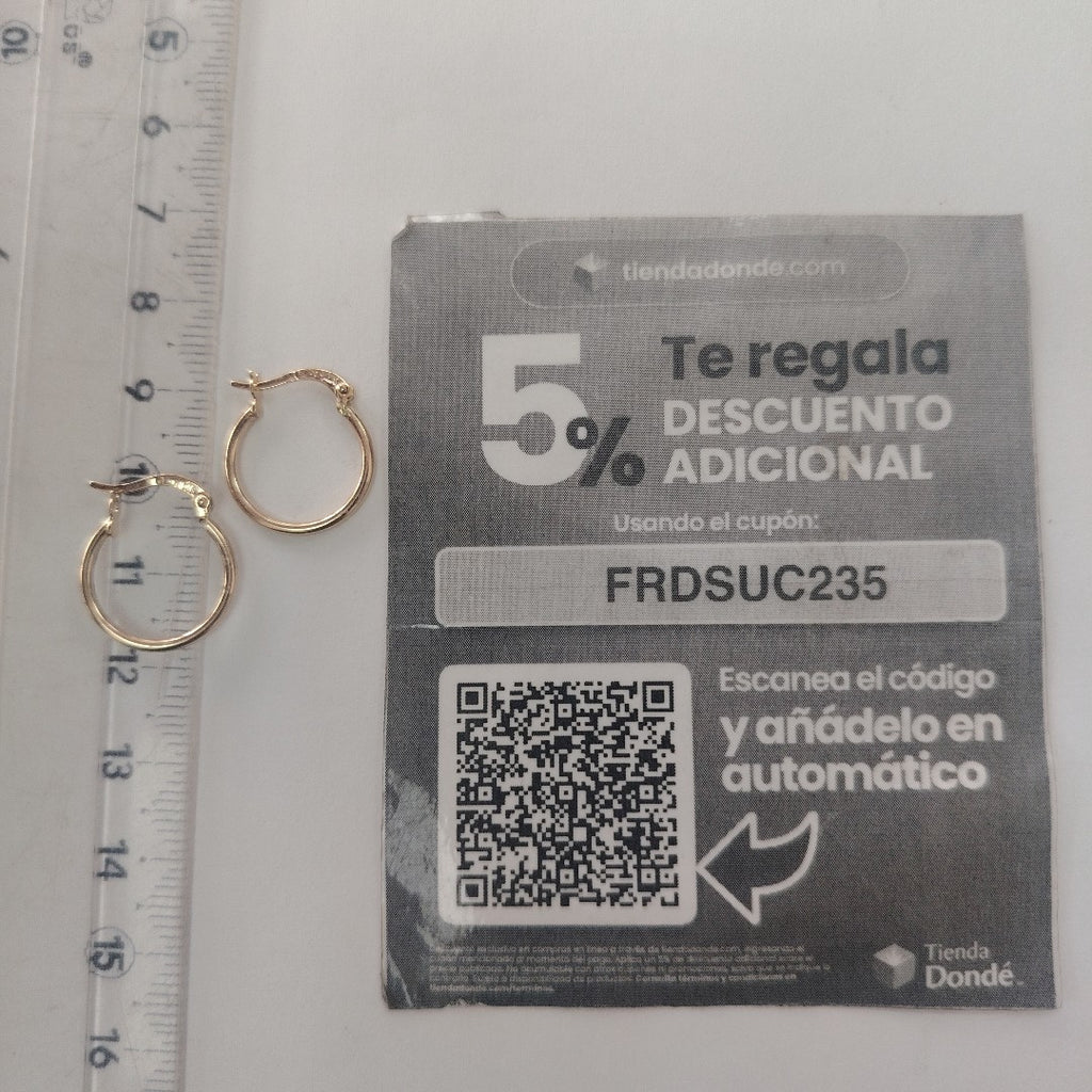 ARETES ARRACADAS 14K 1.2 GR (NUEVO)