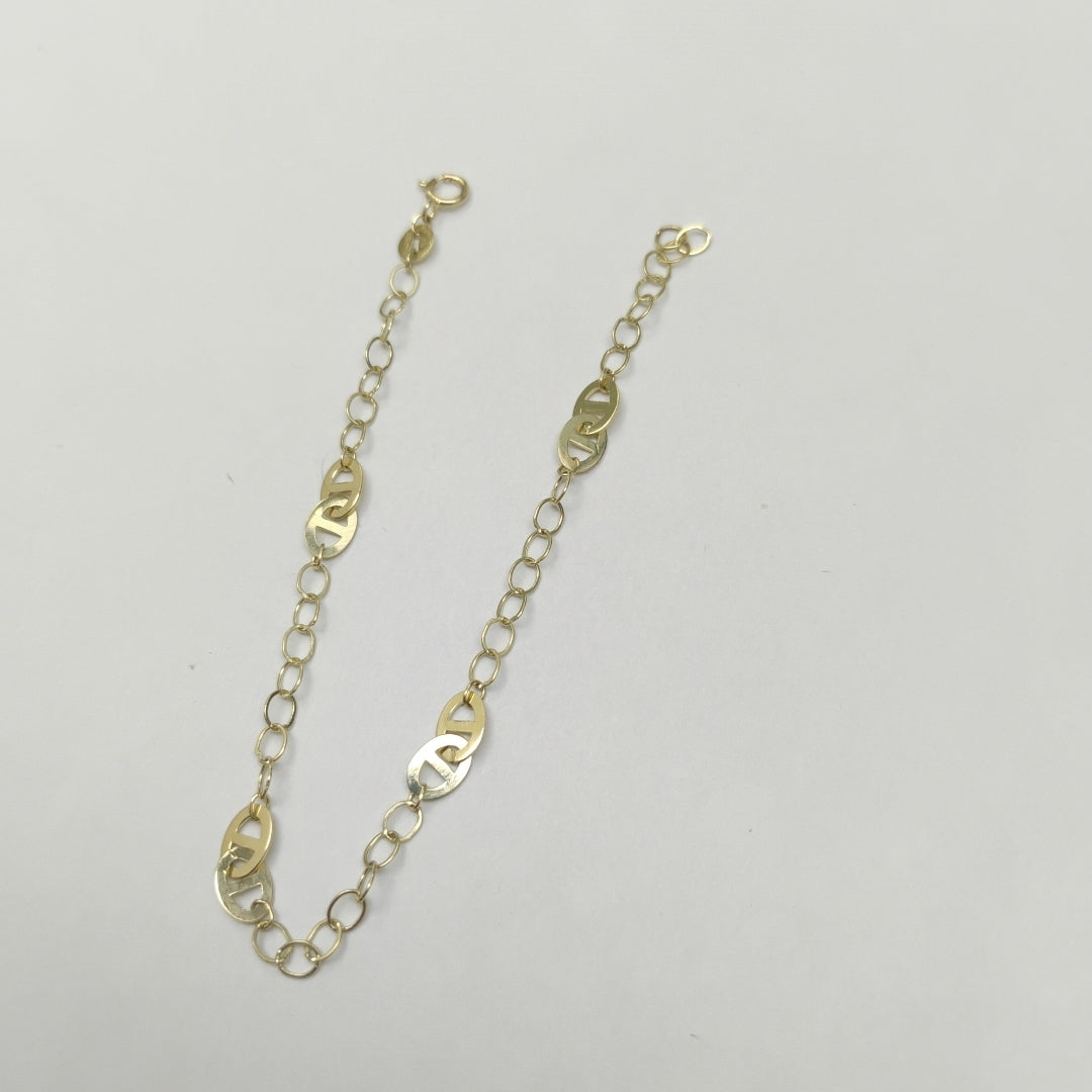 PULSERA ESPECIAL 14K 18 CM 1.5 GR (NUEVO)