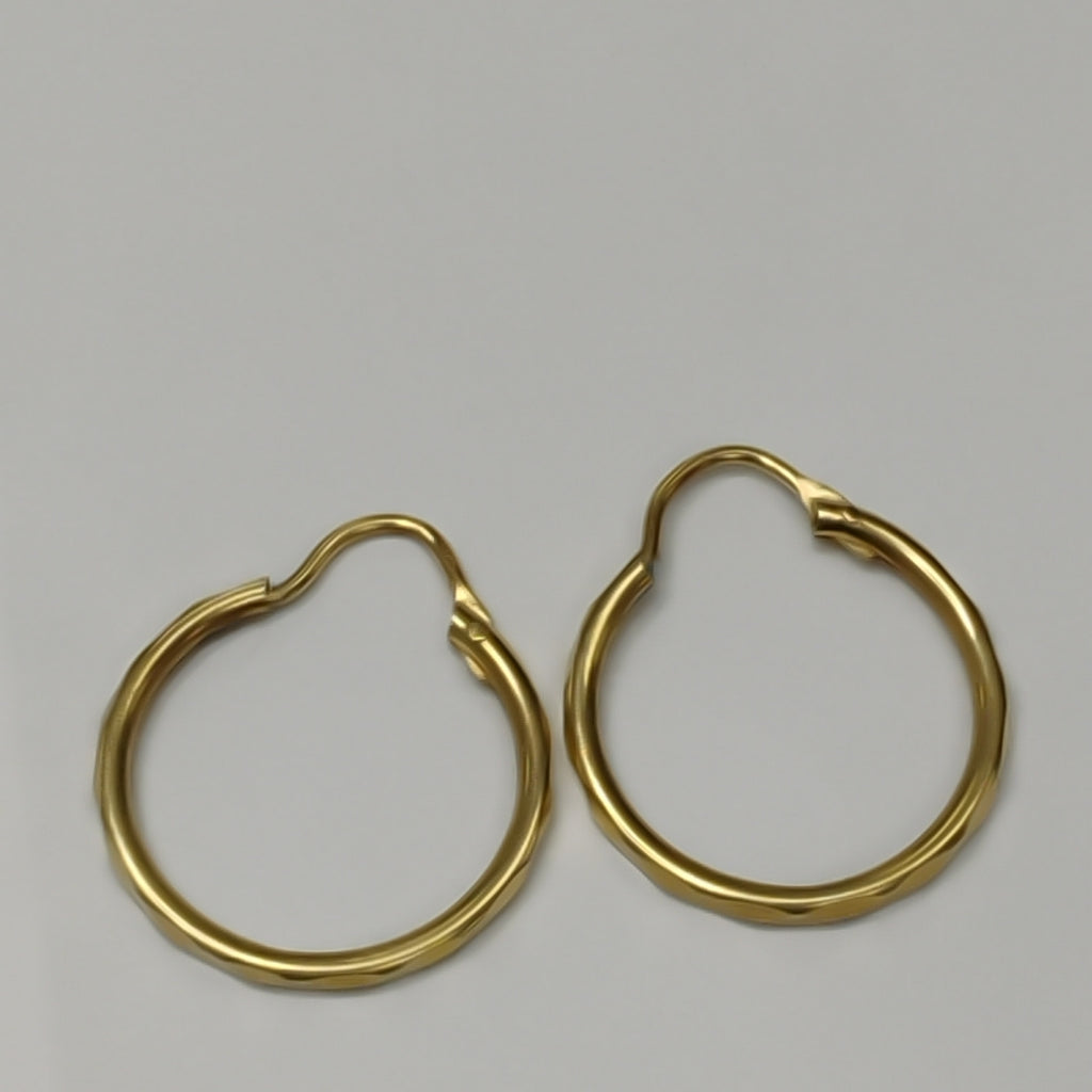 ARRACADAS PAR ORO 14 K 1.5 GRMS (SEMINUEVO)