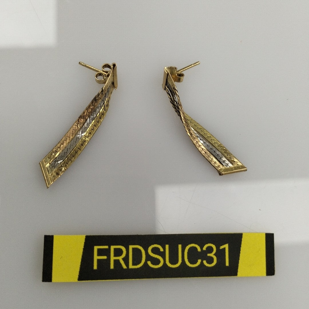 ARETES PAR ORO 10 K 2 GRMS (SEMINUEVO)