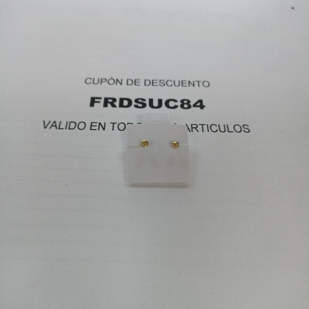 BROQUELES BROQUEL FIG CUBO 14K 0.203 GR (NUEVO)