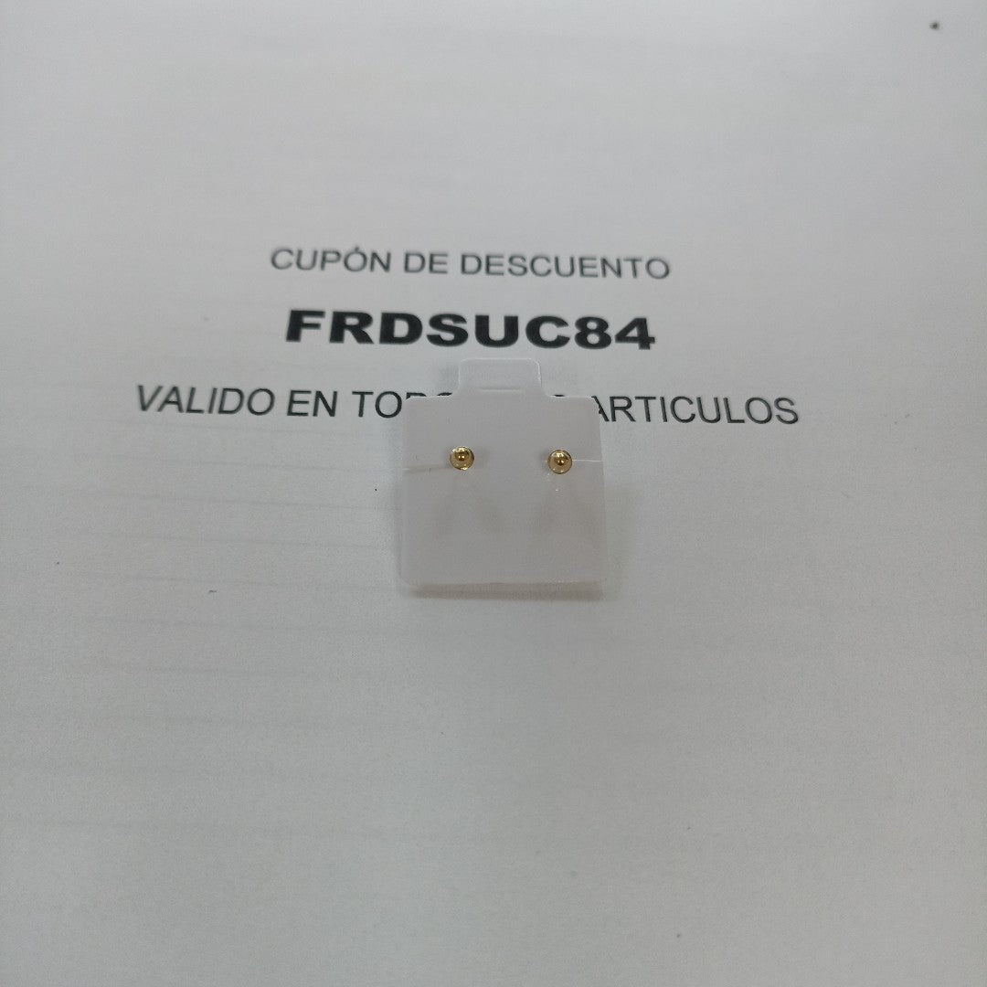 BROQUELES BROQUEL FIG CUBO 14K 0.203 GR (NUEVO)