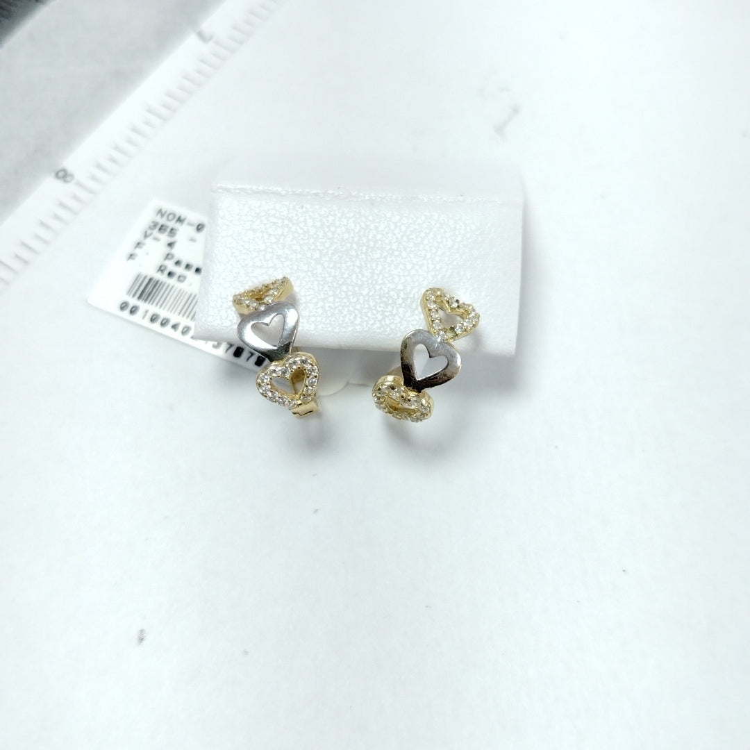ARRACADAS PAR ORO 10 K 1.8 GRMS (SEMINUEVO)