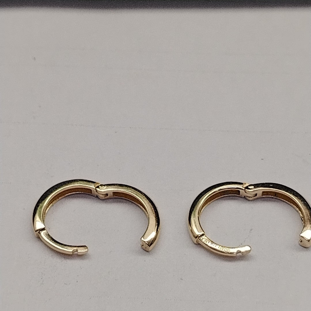 ARETES ARRACADAS LISAS 10K 1.2 GR (NUEVO)