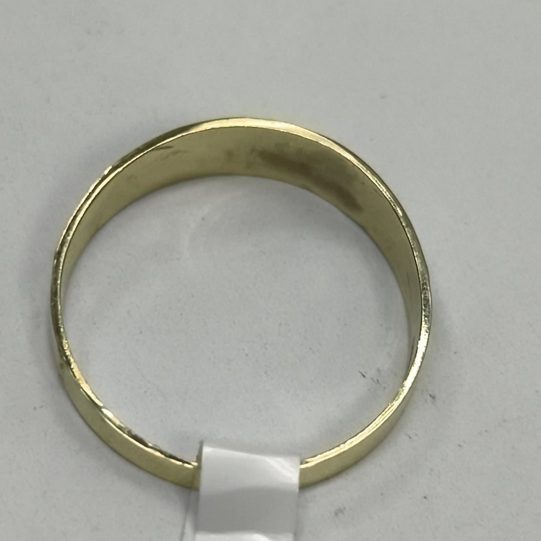 ANILLOS ARGOLLA DE LA SUERTE 10K TALLA 9 1.3 GR (NUEVO)