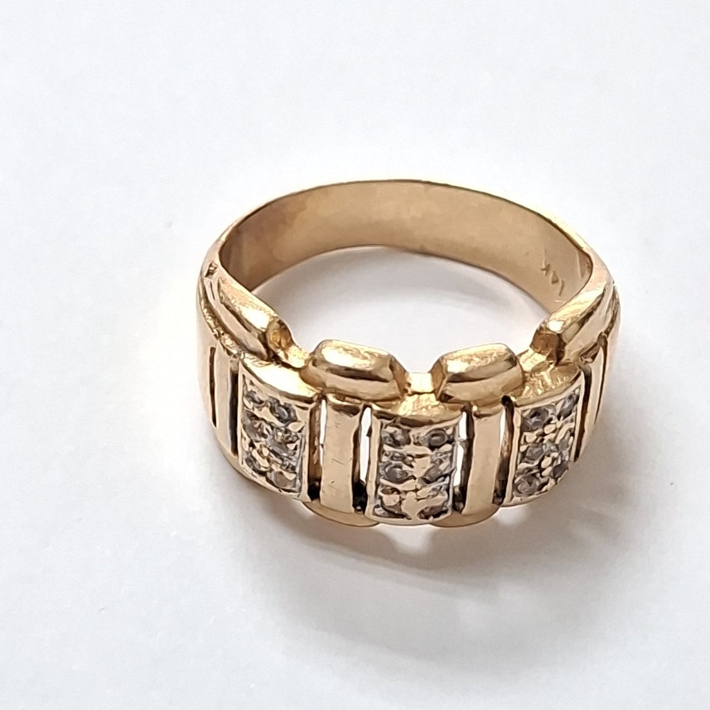 ANILLO ORO 14 K 6 GRMS (SEMINUEVO)