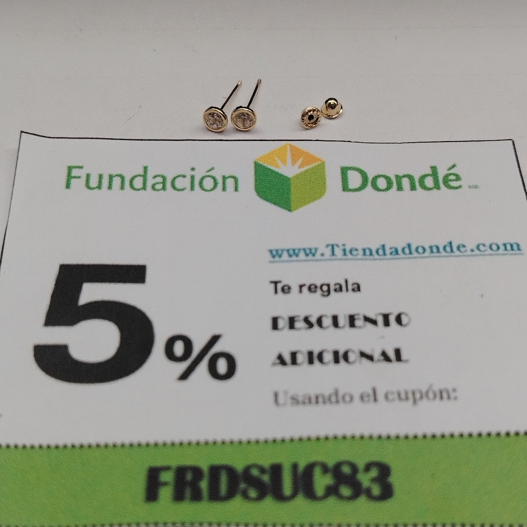 BROQUELES BROQUEL C CIRCONIA 14K 0.1501 GR (NUEVO)