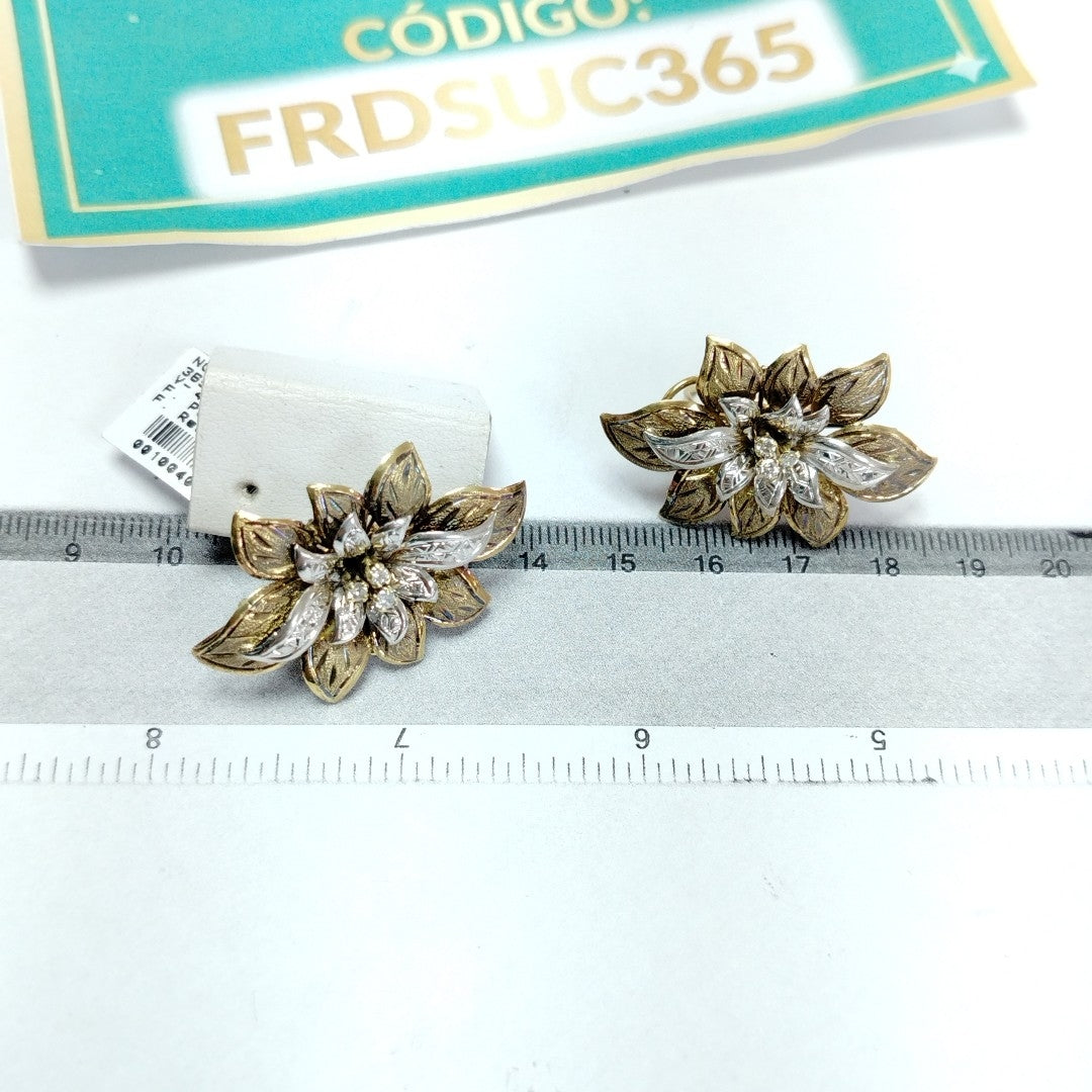 ARETES PAR ORO 14 K 11,70 GRMS (SEMINUEVO)
