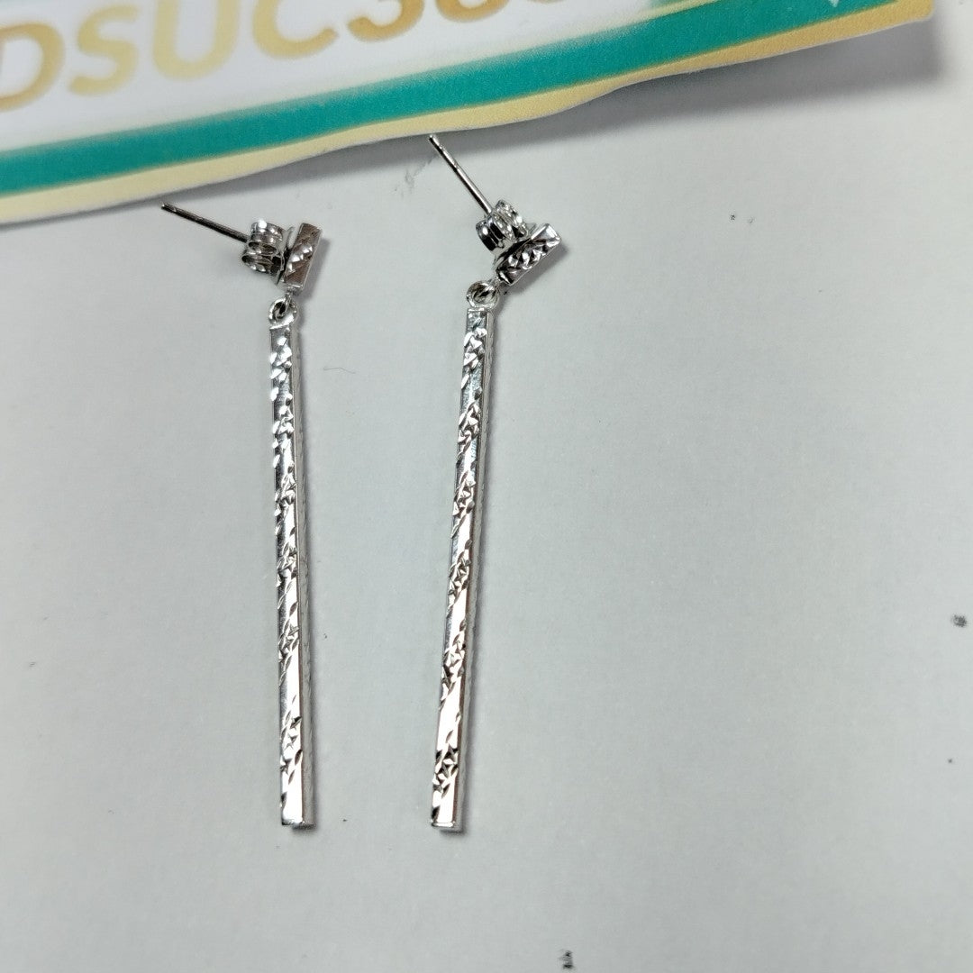 BROQUELES PAR ORO, ORO BLANCO 14 K 2 GRMS (SEMINUEVO)
