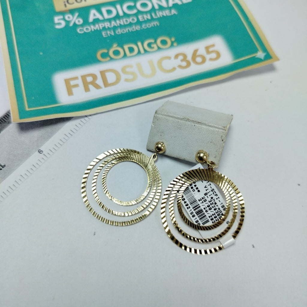 BROQUELES PAR ORO 14 K 5,20 GRMS (SEMINUEVO)