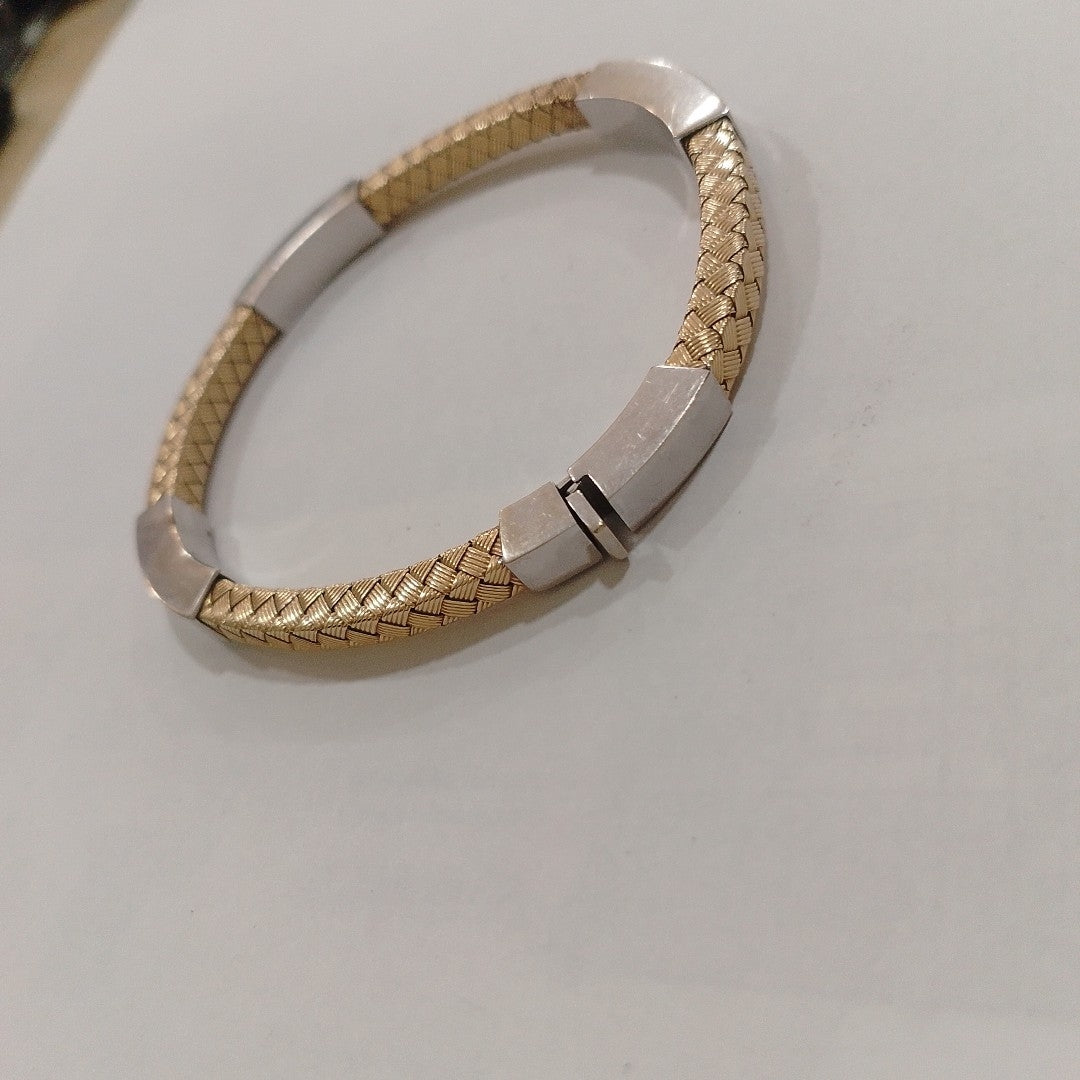 PULSERA ORO COMBINADO 14 K 17,80 GRMS (SEMINUEVO)