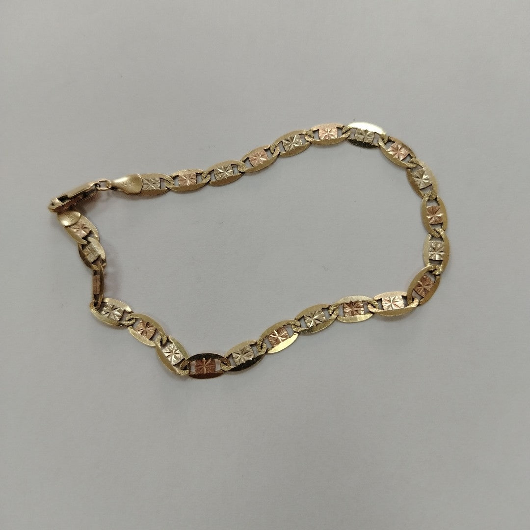 PULSERA ORO, ORO COMBINADO 14 K 5.6 GRMS (SEMINUEVO)