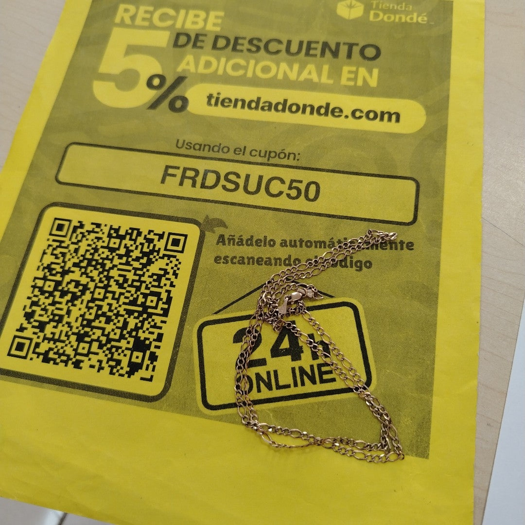 CADENA ORO 10 K 5.3 GRMS (SEMINUEVO)