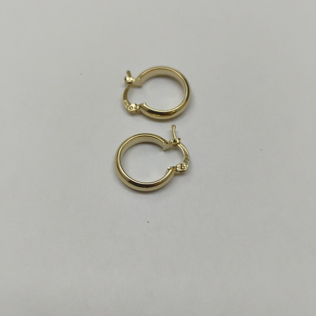 ARETES ARRACADA LISA 14K 1.6 GR (NUEVO)