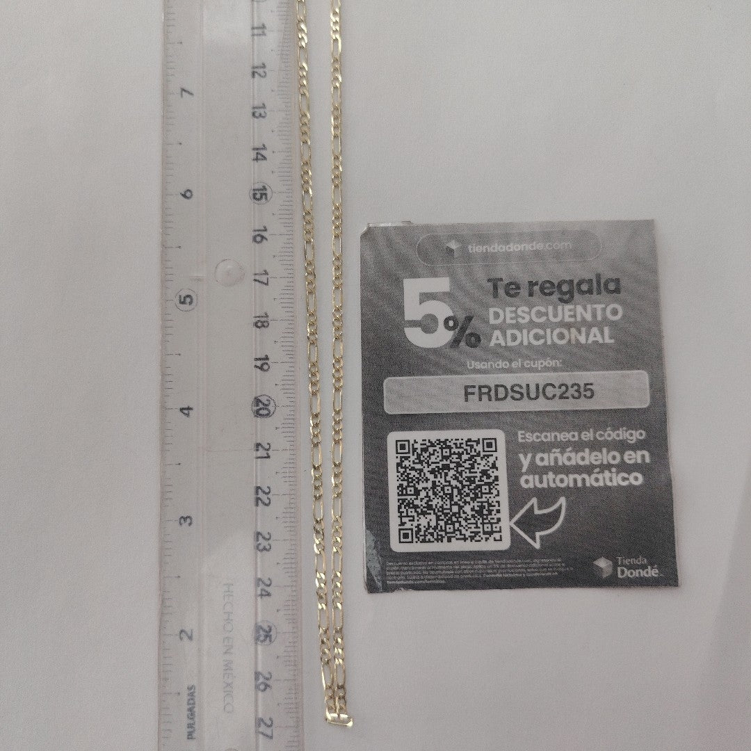 CADENA 3X1 14K 55 CM 5 GR (NUEVO)