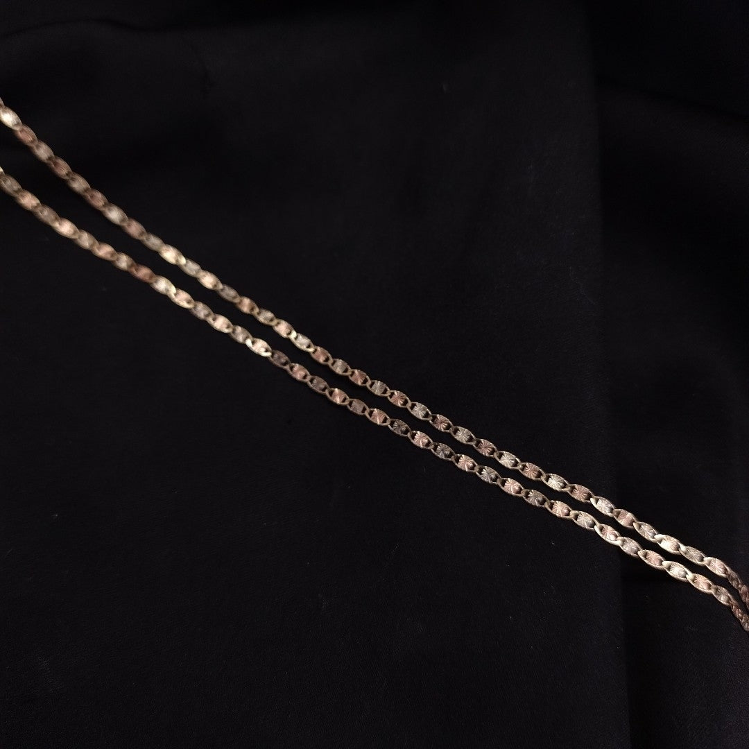 CADENA, MEDALLA RELIGIOSA ORO, ORO COMBINADO 10 K 3.1 GRMS (SEMINUEVO)