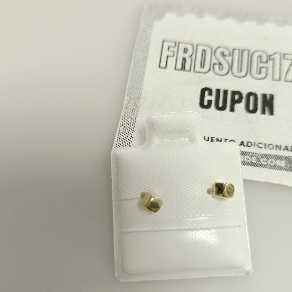 BROQUELES BROQUEL FIG CUBO 14K 0.203 GR (NUEVO)