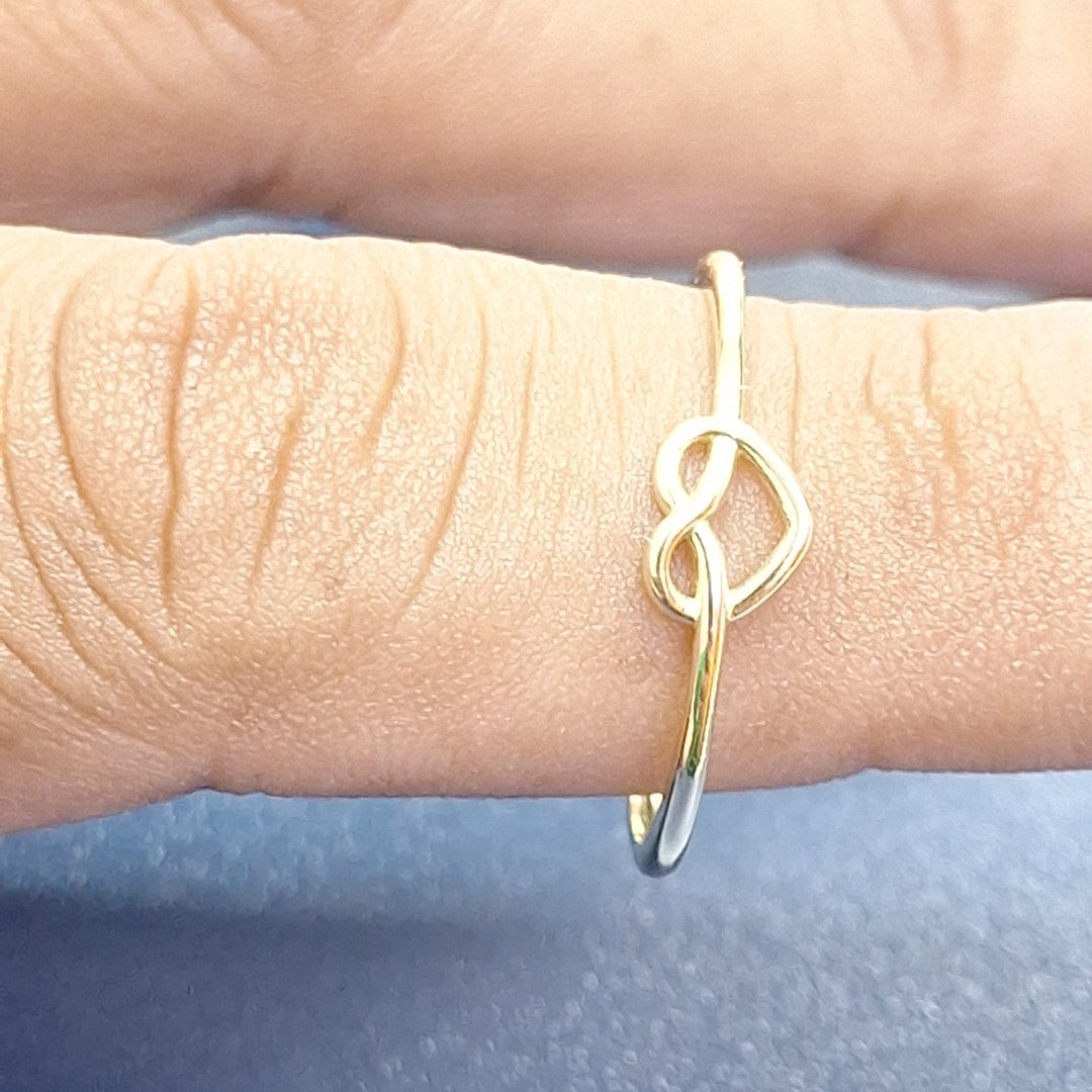 ANILLOS ANILLITO FIG CORAZON 10K TALLA 9 0.8 GR (NUEVO)