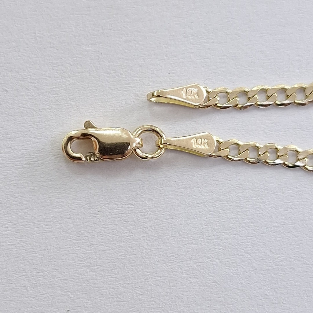 PULSERA BARBADA 14K 21 CM 2.3 GR (NUEVO)