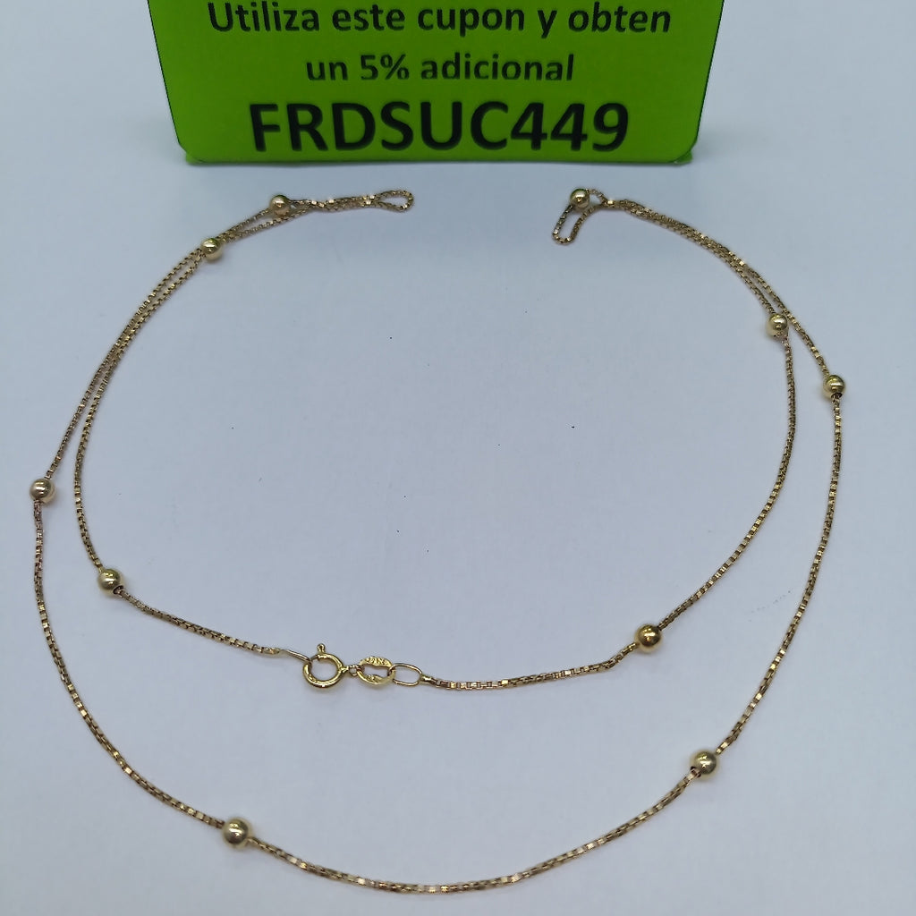CADENA ORO 14 K 3.1 GRMS (SEMINUEVO)