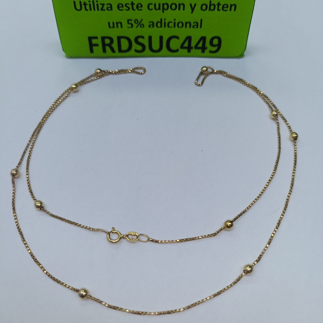 CADENA ORO 14 K 3.1 GRMS (SEMINUEVO)