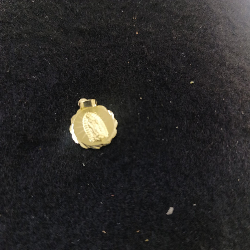 DIJE MEDALLA RELIGIOSA 14K 0.7 GR (NUEVO)