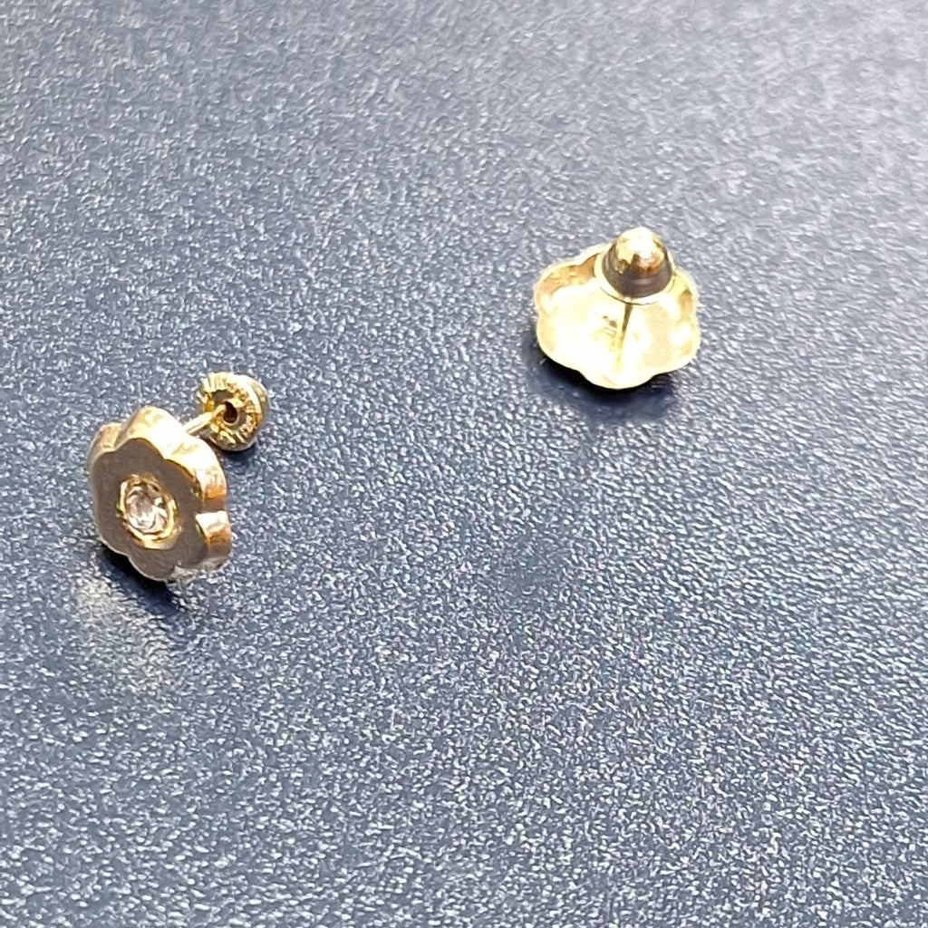 BROQUELES BROQUEL FIG FLOR C CIRCONIA 14K 0.2581 GR (NUEVO)