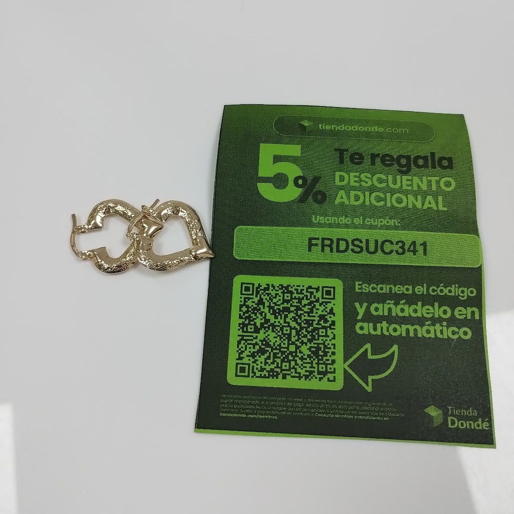 ARETES ARRACADAS 14K 1.8 GR (NUEVO)