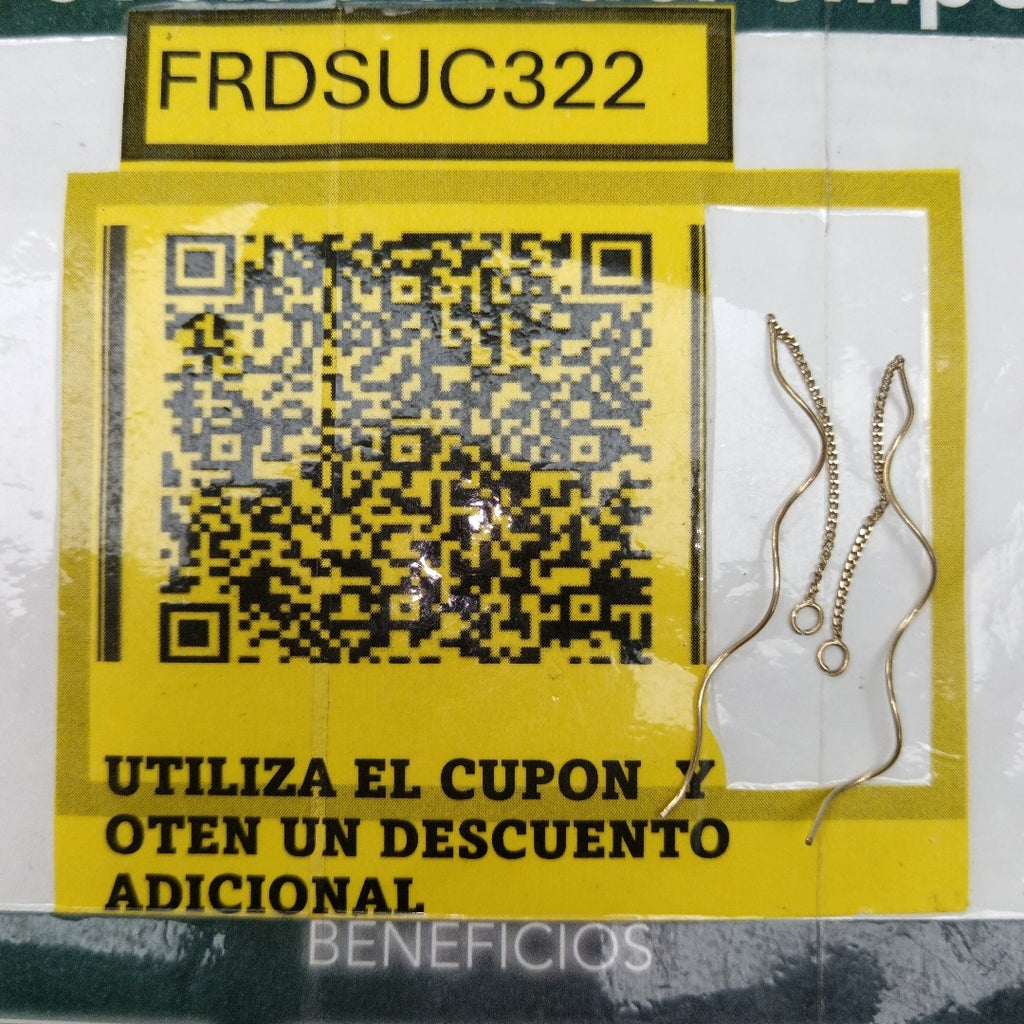 VIOLADORES PAR ORO 14 K 0.6 GRMS (SEMINUEVO)