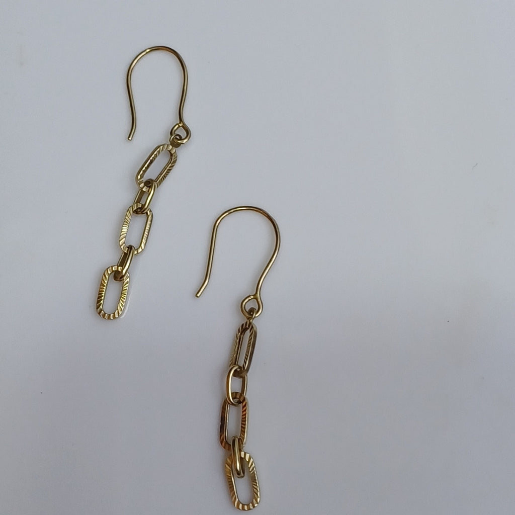 ARETES PAR ORO 14 K 1,90 GRMS (SEMINUEVO)