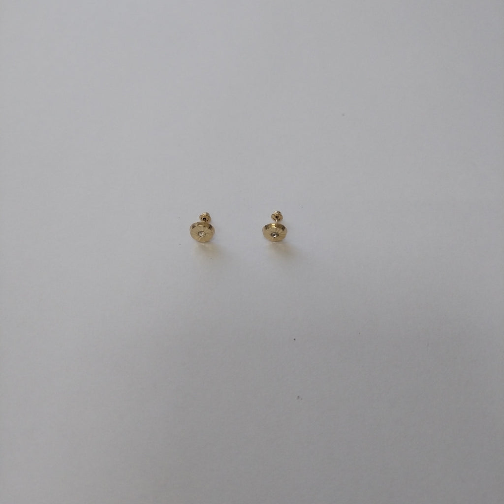BROQUELES BROQUEL FIG BOTON C CIRCONIA 14K 0.2916 GR (NUEVO)