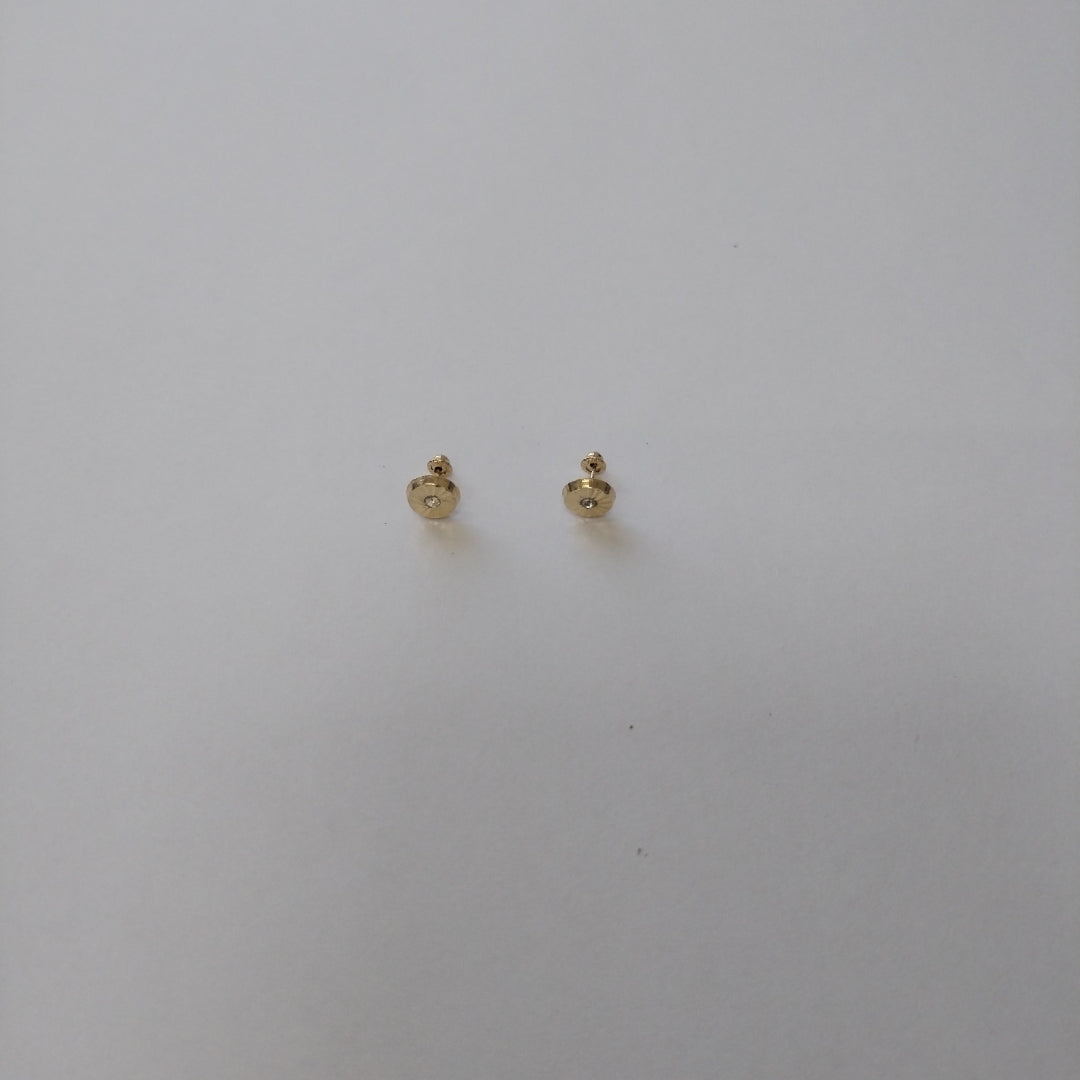 BROQUELES BROQUEL FIG BOTON C CIRCONIA 14K 0.2916 GR (NUEVO)