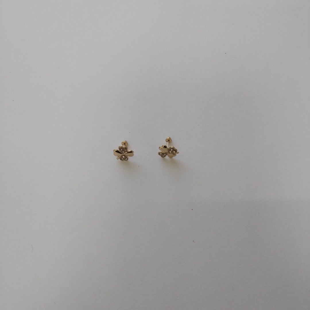 BROQUELES BROQUEL FIG TREBOL 14K 0.2851 GR (NUEVO)