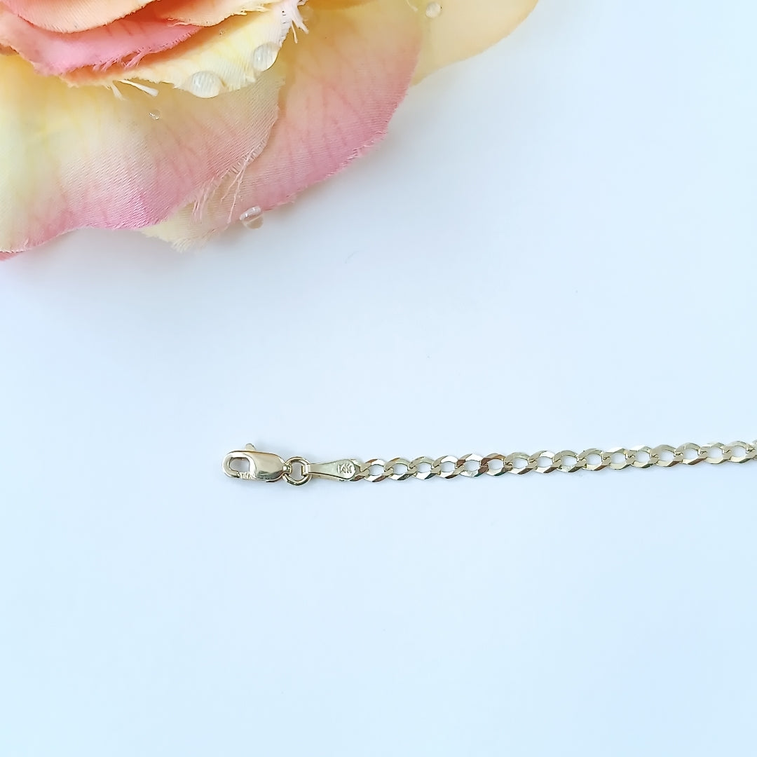 PULSERA BARBADA 14K 18 CM 1.9 GR (NUEVO)
